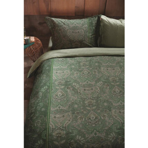 Pip Studio Kyoto Nights dekbedovertrek - Tweepersoons - 200x200/220 - Groen