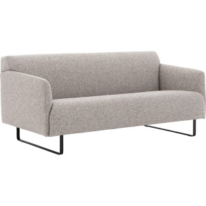 Goossens Excellent Bank Montreal lichtgrijs, stof, 2-zits, modern design