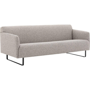 Goossens Excellent Bank Montreal lichtgrijs, stof, 3-zits, modern design