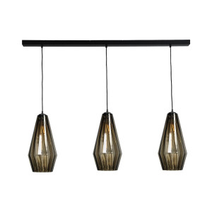 Goossens Excellent Hanglamp Klasse, Hanglamp met 3 lichtpunten