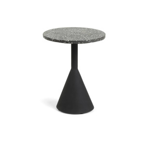 Kave Home Kave Home Kleinmeubel Delano, Bijzettafel delano Ø 40 cm zwart (mtk0034)