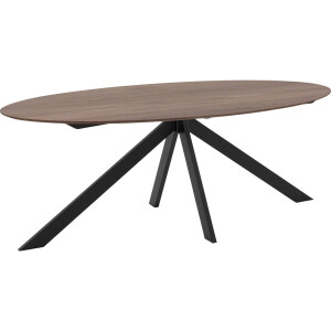 Goossens Excellent Eettafel Ferris Piramide Poot, Ovaal 180 x 110 cm