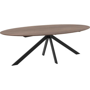 Goossens Excellent Eettafel Ferris Piramide Poot, Ovaal 240 x 130 cm