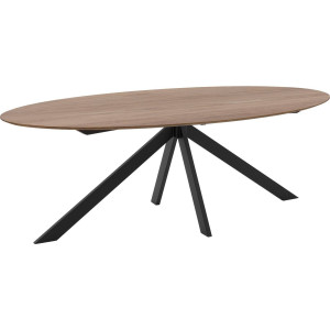 Goossens Excellent Eettafel Ferris Piramide Poot, Ovaal 220 x 120 cm