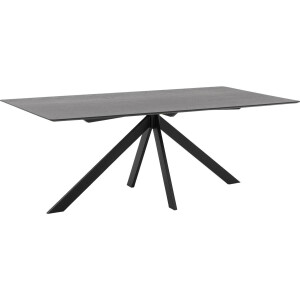 Goossens Excellent Eettafel Ferris Piramide Poot, Rechthoekig 200 x 100 cm