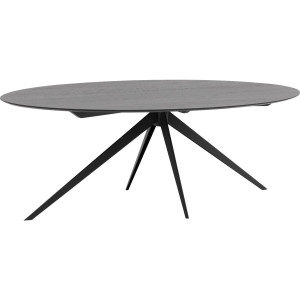 Goossens Excellent Eettafel Ferris Piramide Poot, Ovaal 220 x 120 cm