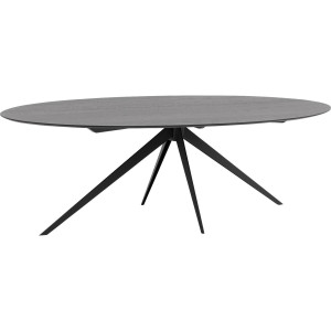 Goossens Excellent Eettafel Ferris Piramide Poot, Ovaal 240 x 130 cm