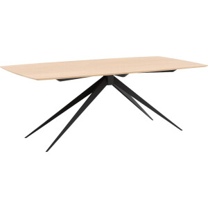 Goossens Excellent Eettafel Floyd, Semi rechthoekig 220 x 100 cm