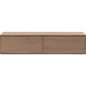 Goossens Excellent Tv Meubel Vic, 2 kleppen met kabeldoorvoer in bovenblad