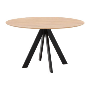 Goossens Excellent Eettafel Ferris Piramide Poot, Rond 140 x 140 cm