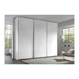 Goossens Kledingkast Big Choice Type 01 163, Slaapkamerkast 280 cm breed, 240 cm hoog, 3 glas schuifdeuren