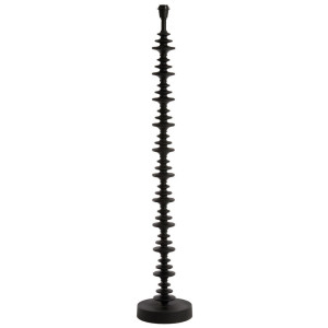 Light & Living Vloerlamp 'Stevie' 142cm, kleur Mat Zwart (excl. kap)