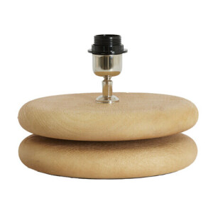 Light & Living Tafellamp 'Eboli' Mangohout, Ø25cm, kleur Naturel