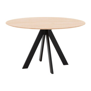 Goossens Excellent Eettafel Ferris Piramide Poot, Rond 120 x 120 cm