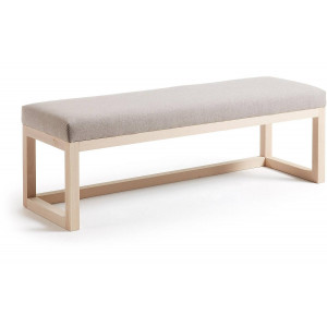 Kave Home Kave Home Loya, Bankje loya beige massief beukenhout 128 cm (mtk0045)