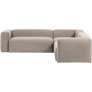 Kave Home Kave Home Bank Blok beige, hout, 4-zits,