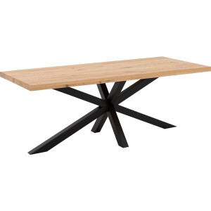 Goossens Eettafel Blade, Strak blad 220 x 100 cm 6 cm dik