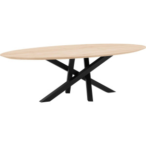 Goossens Excellent Eettafel Mente, Ovaal 260 x 130 cm