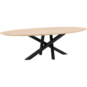 Goossens Excellent Eettafel Mente, Ovaal 280 x 130 cm