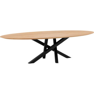 Goossens Excellent Eettafel Mente, Ovaal 300 x 130 cm