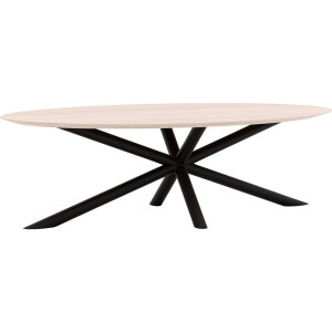 Goossens Excellent Eettafel Gs-1302, Ovaal 260 x 130 cm