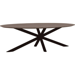 Goossens Excellent Eettafel Gs-1302, Ovaal 240 x 130 cm