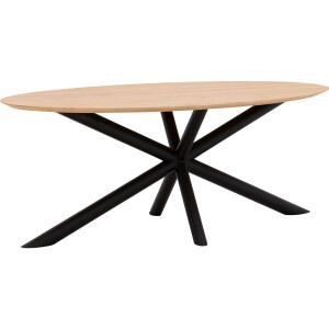 Goossens Excellent Eettafel Gs-1302, Ovaal 200 x 110 cm