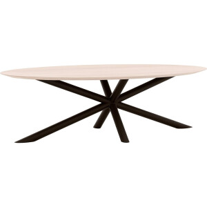 Goossens Excellent Eettafel Gs-1302, Ovaal 260 x 130 cm