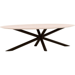 Goossens Excellent Eettafel Gs-1302, Ovaal 300 x 130 cm