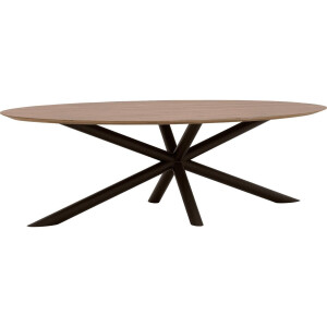 Goossens Excellent Eettafel Gs-1302, Ovaal 240 x 130 cm
