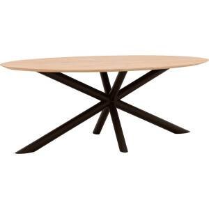 Goossens Excellent Eettafel Gs-1302, Ovaal 200 x 110 cm