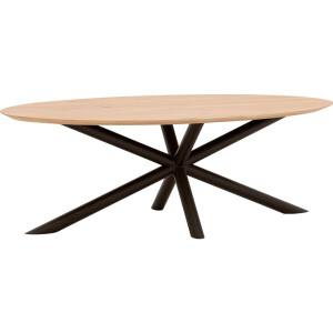 Goossens Excellent Eettafel Gs-1302, Ovaal 220 x 120 cm