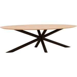 Goossens Excellent Eettafel Gs-1302, Ovaal 260 x 130 cm