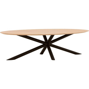 Goossens Excellent Eettafel Gs-1302, Ovaal 300 x 130 cm