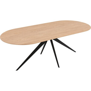 Goossens Excellent Eettafel Uniek, Semi rond 180 x 100 cm