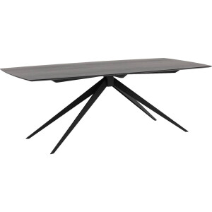 Goossens Excellent Eettafel Floyd, Semi rechthoekig 180 x 100 cm