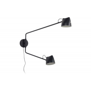 Kave Home Kave Home Eldina, Wandlamp eldina metaal met zwarte finish