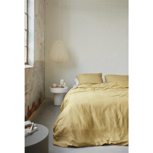 Vtwonen Earth dekbedovertrek - Tweepersoons - 200x200/220 - Geel