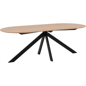 Goossens Excellent Eettafel Uniek, Semi rond 260 x 100 cm