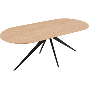 Goossens Excellent Eettafel Uniek, Semi rond 200 x 100 cm