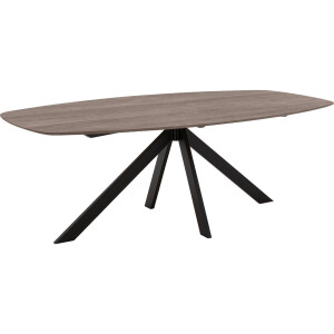 Goossens Excellent Eettafel Uniek, Semi ovaal 200 x 110 cm