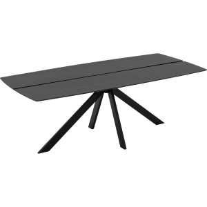 Goossens Excellent Eettafel Floyd, Semi rechthoekig 260 x 100 cm met split