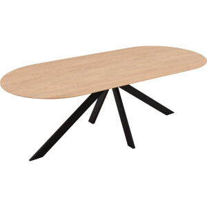 Goossens Excellent Eettafel Uniek, Semi rond 240 x 100 cm