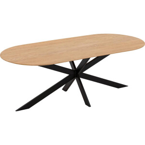 Goossens Excellent Eettafel Uniek, Semi rond 260 x 100 cm