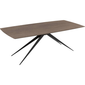 Goossens Excellent Eettafel Uniek, Semi rechthoekig 220 x 100 cm