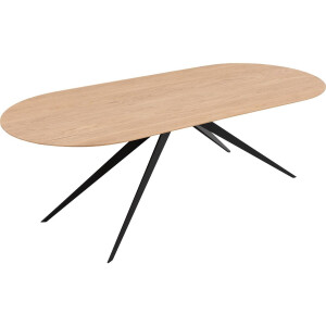 Goossens Excellent Eettafel Uniek, Semi rond 240 x 100 cm