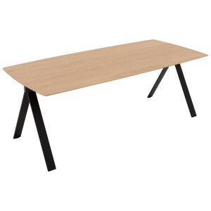 Goossens Excellent Eettafel Uniek, Semi rechthoekig 200 x 100 cm
