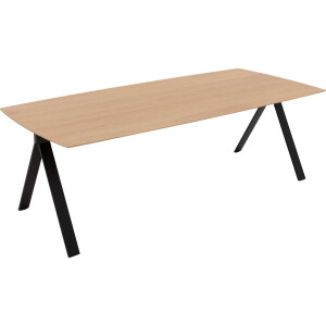 Goossens Excellent Eettafel Uniek, Semi rechthoekig 240 x 100 cm