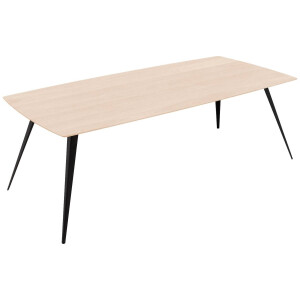 Goossens Excellent Eettafel Floyd, Semi rechthoekig 200 x 100 cm