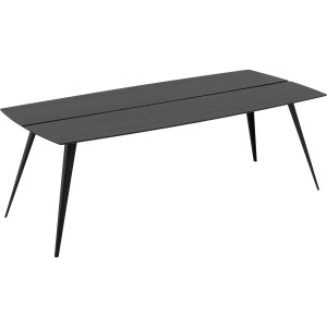 Goossens Excellent Eettafel Floyd, Semi rechthoekig 240 x 100 cm met split